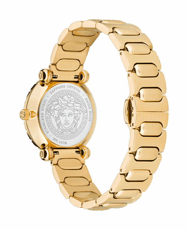 VERSACE WATCH GRECA TWIST GOLD STAINLESS STEEL BRACELET