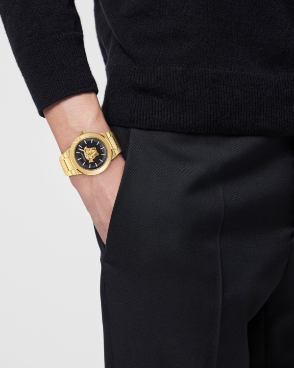 VERSACE MEDUSA INFINITE GOLD STAINLESS STEEL BRACELET