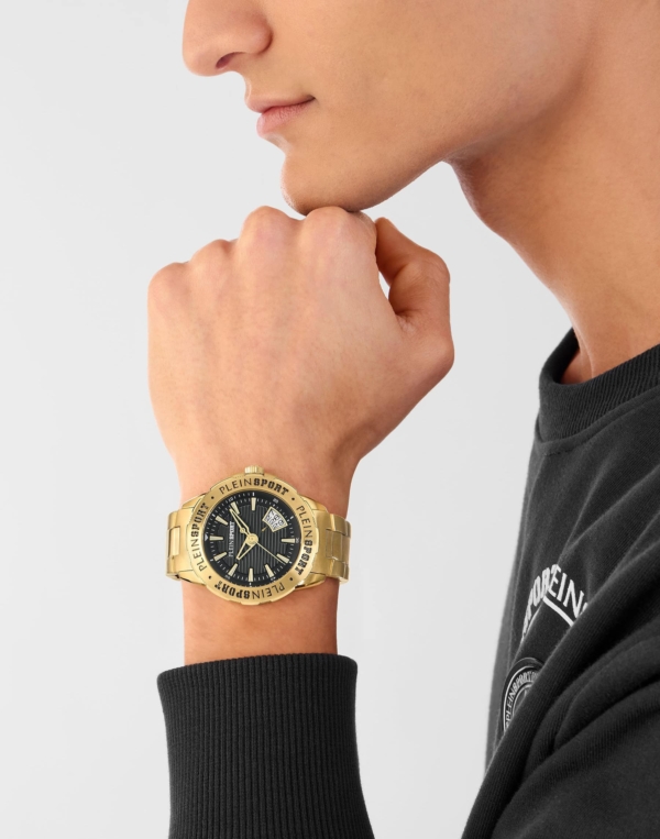PLEIN SPORT RAMPAGE GOLD STAINLESS STEEL BRACELET