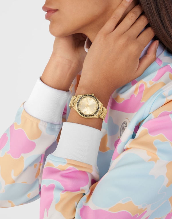 PLEIN SPORT ECLISPE GOLD STAINLESS STEEL BRACELET