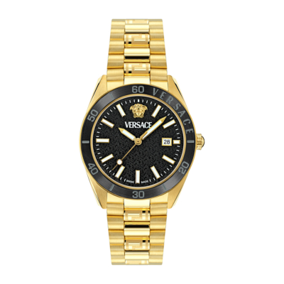 VERSACE V DOME GOLD STAINLESS STEEL