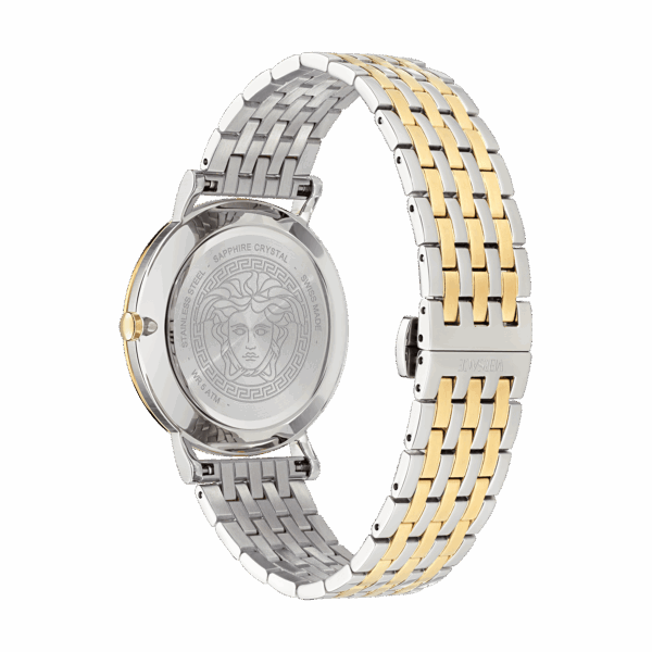 VERSACE WATCH GRECA SLIM TWO TONES STAINLESS STEEL