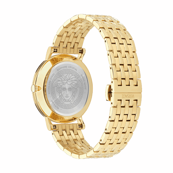 VERSACE WATCH GRECA SLIM GOLD STAINLESS STEEL