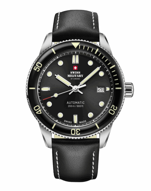 SWISS MILITARY BY CHRONO AUTOMATIC SPECIAL EDITION STAINLESS STEEL BRACELET