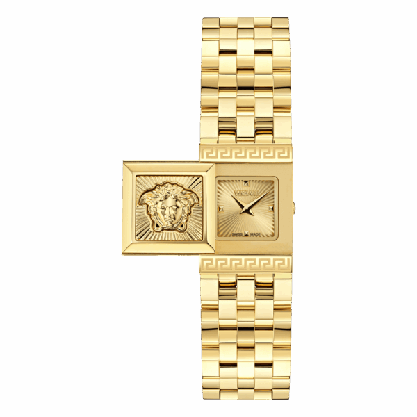 VERSACE REVEAL GOLD STAINLESS STEEL BRACELET