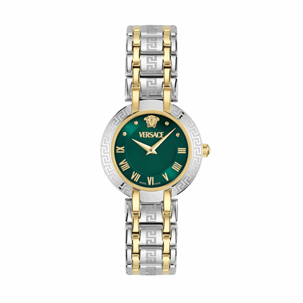 VERSACE ANTLIA TWO TONES STAINLESS STEEL BRACELET