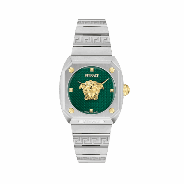 VERSACE MEDUSA ANTARES TWO TONES STAINLESS STEEL BRACELET