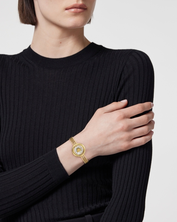 VERSACE MEDUSA ECLIPSE GOLD STAINLESS STEEL BRACELET