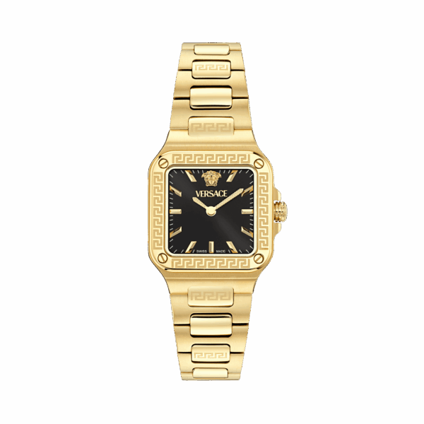 VERSACE GRECA EDGE GOLD STAINLESS STEEL BRACELET