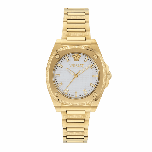 VERSACE GRECA PULSE GOLD STAINLESS STEEL BRACELET