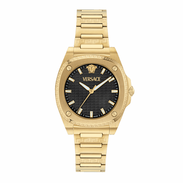 VERSACE GRECA PULSE GOLD STAINLESS STEEL BRACELET
