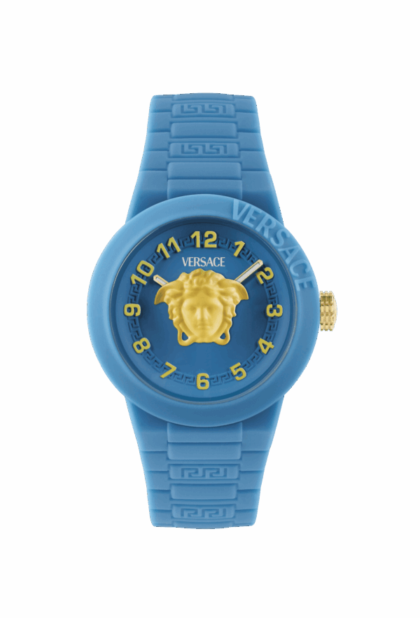 VERSACE V-POP SILICON BLUE CASE & STRAP