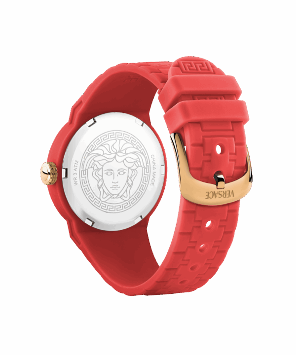 VERSACE V-POP SILICON RED CASE STRAP