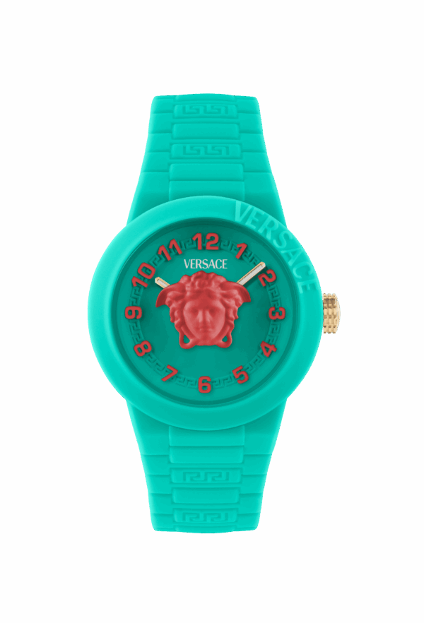 VERSACE V-POP SILICON GREEN CASE & STRAP