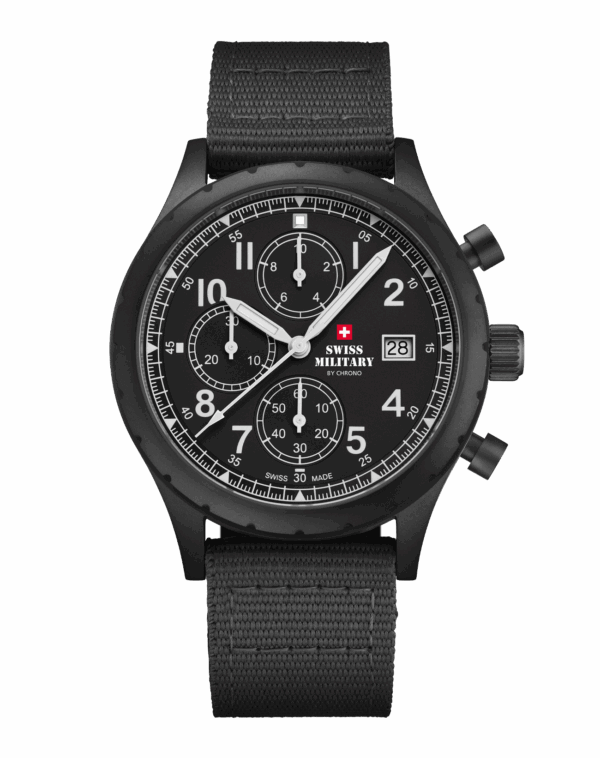 SWISS MILITARY BY CHRONO CHRONOGRAPH STAINLESS STEEL BRACELET