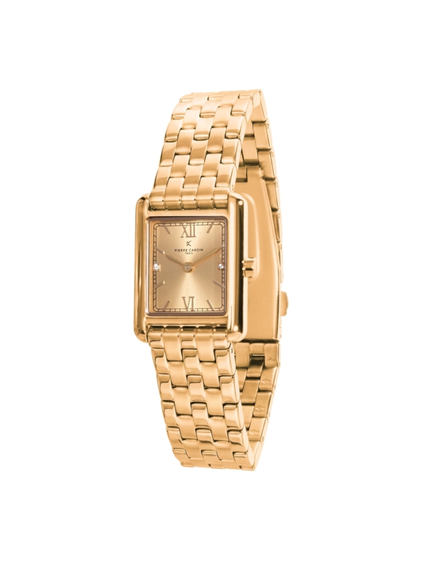 PIERRE CARDIN SEGUR STAINLESS STEEL BRACELET WITH WHITE MOP DIAL