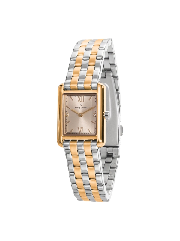 PIERRE CARDIN SEGUR STAINLESS STEEL BRACELET WITH WHITE MOP DIAL