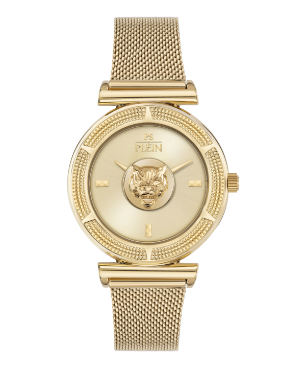 PLEIN SPORT OPIUM MIRAGE 38MM CHAMPAGNE DIAL WITH GOLD STAINLESS STEEL BRACELET