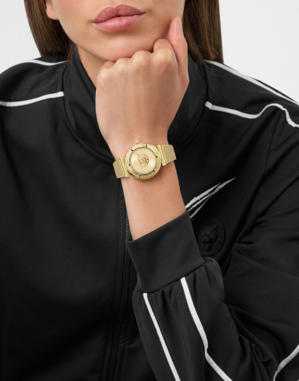 PLEIN SPORT OPIUM MIRAGE 38MM CHAMPAGNE DIAL WITH GOLD STAINLESS STEEL BRACELET