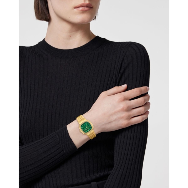 VERSACE V_ARCADIS 32MM MALACHITE STONE DIAL WITH GOLD STAINLESS STEEL BRACELET
