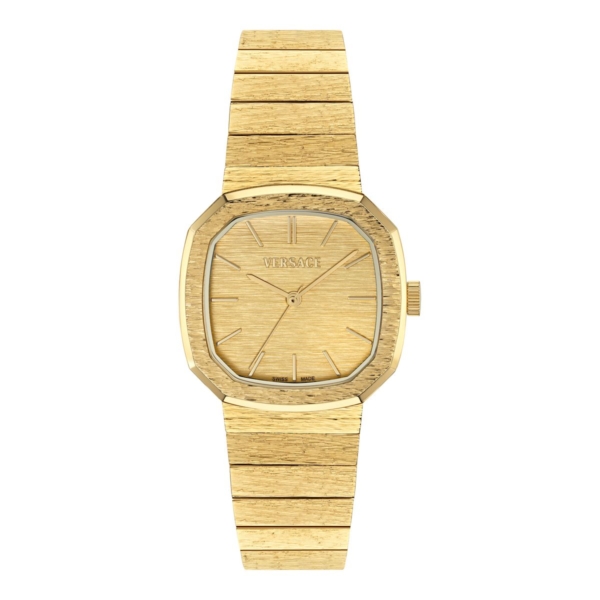 VERSACE V_ARCADIS 32MM GOLD DIAL WITH GOLD STAINLESS STEEL BRACELET